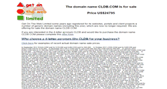 Desktop Screenshot of cldb.com